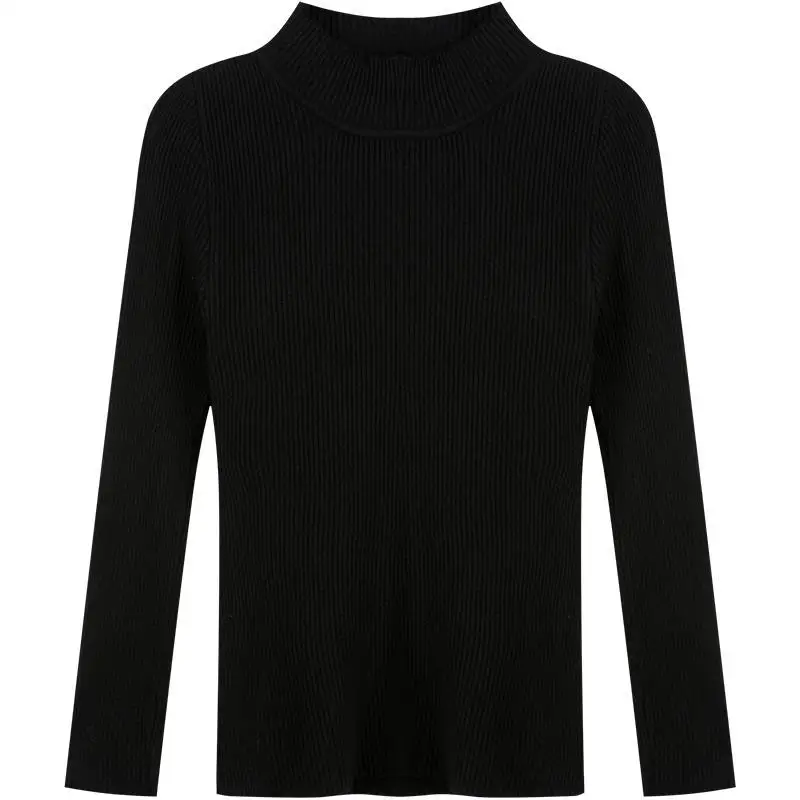 

Wavsiyier turtleneck Oversized Knitted Korean Winter Autumn Vintage Thick Pullover Solid Elegant Sweater Women Jumper 2020 Cute