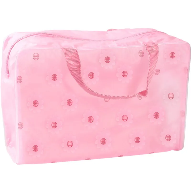 Flower Transparent Waterproof Storage Bag Cosmetic Home Bath Products Wash Package Travel organizer | Дом и сад