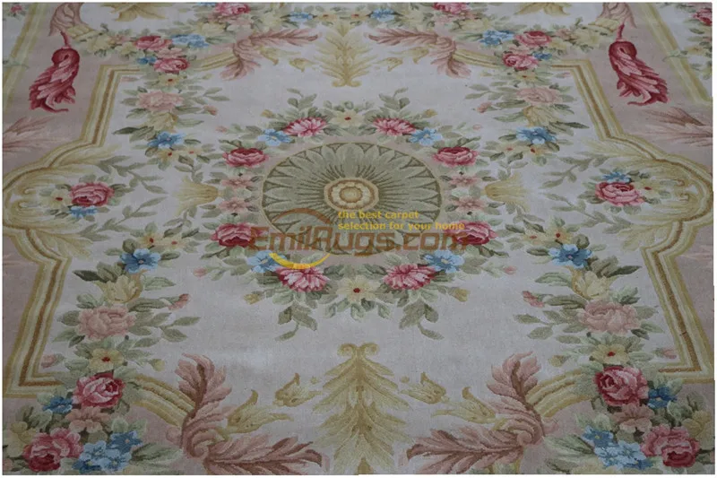 Kopen Hand Made Franse Savonnerie Wol Tapijt Vintage Hand Made Savonnerie Patroon Wol Tapijt Tapijt