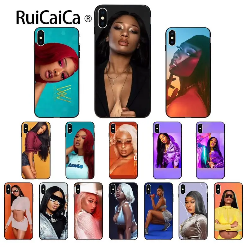 Ruicaica Megan The Stallion Новое поступление черная ячейка чехол для телефона iPhone 8 7 6 6S Plus 5 5S