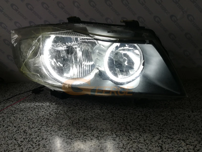 Для BMW 3 серии E90 E91 saloon touring 2005 2008 Галогеновые HD отличные ультра яркие C образные