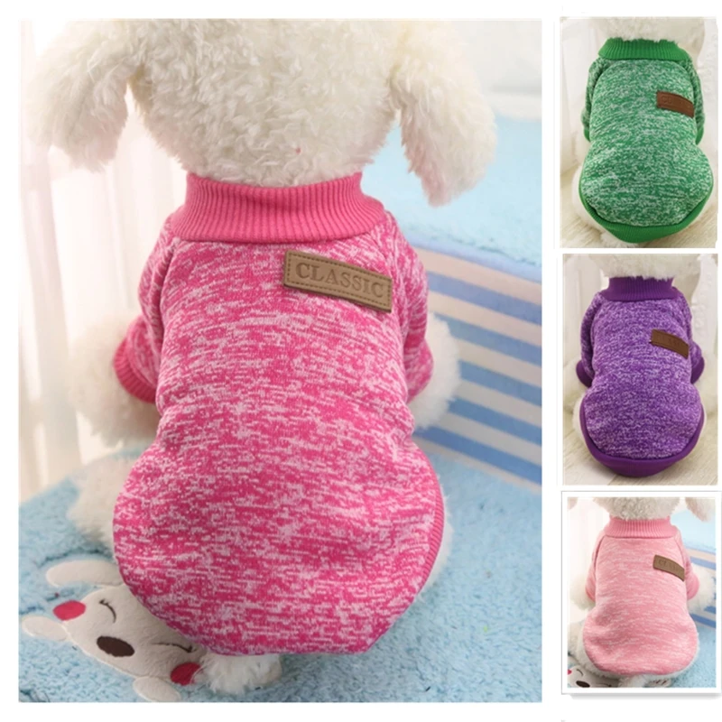 Теплый свитер для домашних животных спортивная одежда зимняя чихуахуа мопса