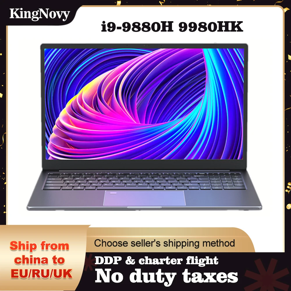 Kingnovy игровой ноутбук с 15 6-дюймовым дисплеем процессором Intel Core i9 6 H i7 9880H ОЗУ до 64
