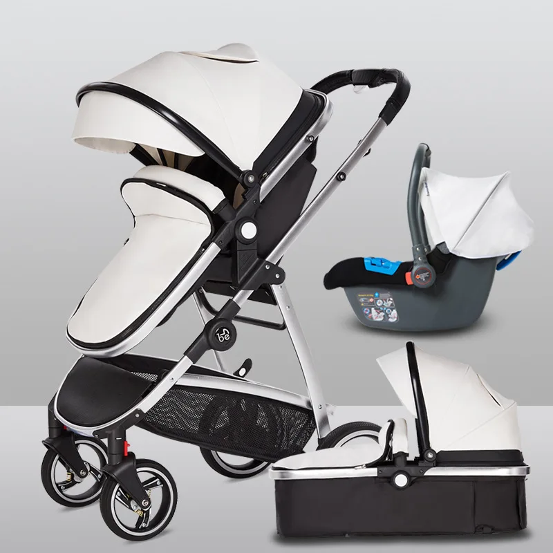 

Newber Newbell Stroller Can Be Used for Sitting, Lying, Light, High Landscape, Hand-pushing, Two-way Newborn Baby Lathe.
