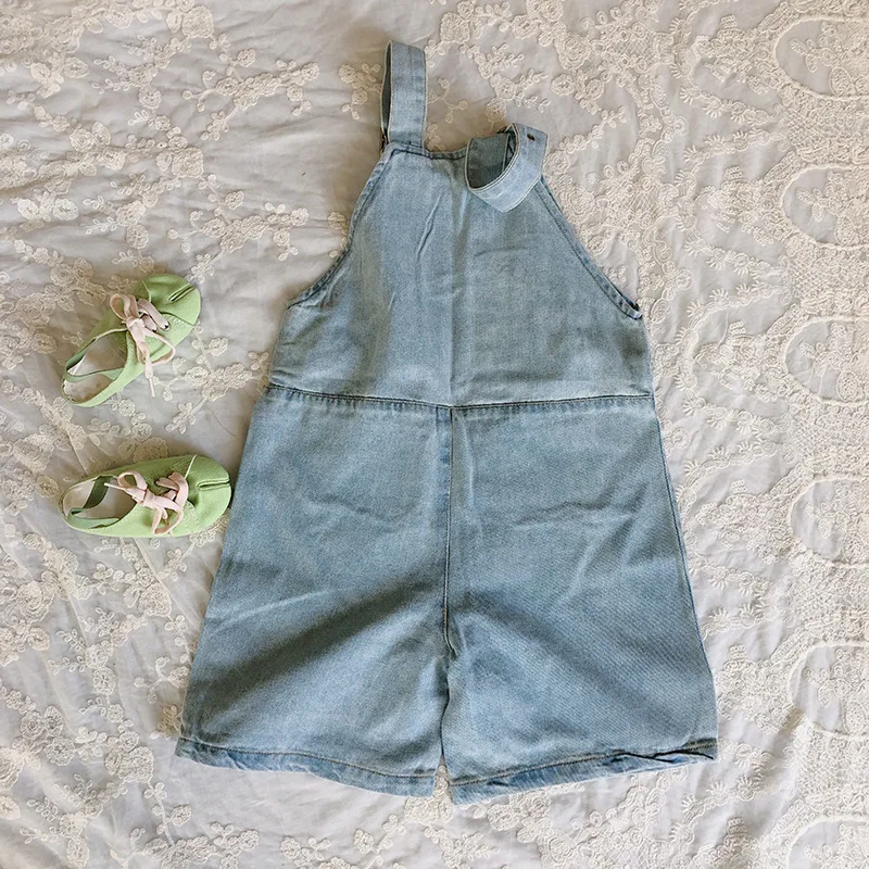 Модные джинсовые комбинезоны большого размера для мальчиков и девочек на