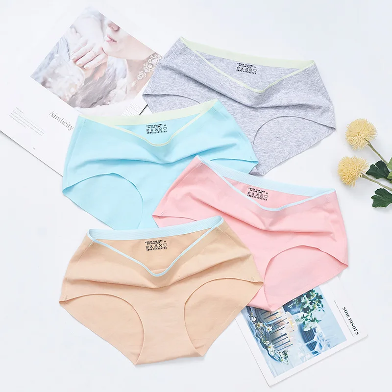 

Women Cotton Panties No Trace High Waist Underpants Breathable Lingerie Hip Up Panty Solid Female Briefs Ropa Interior Femenina
