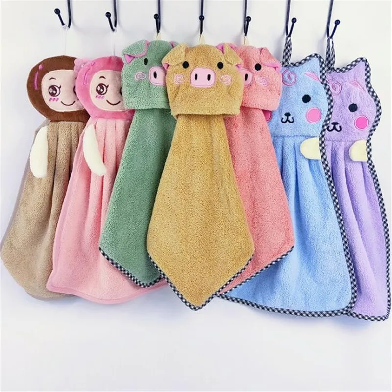Платье Свинья полотенце для рук мультяшное детей Детское из микрофибры