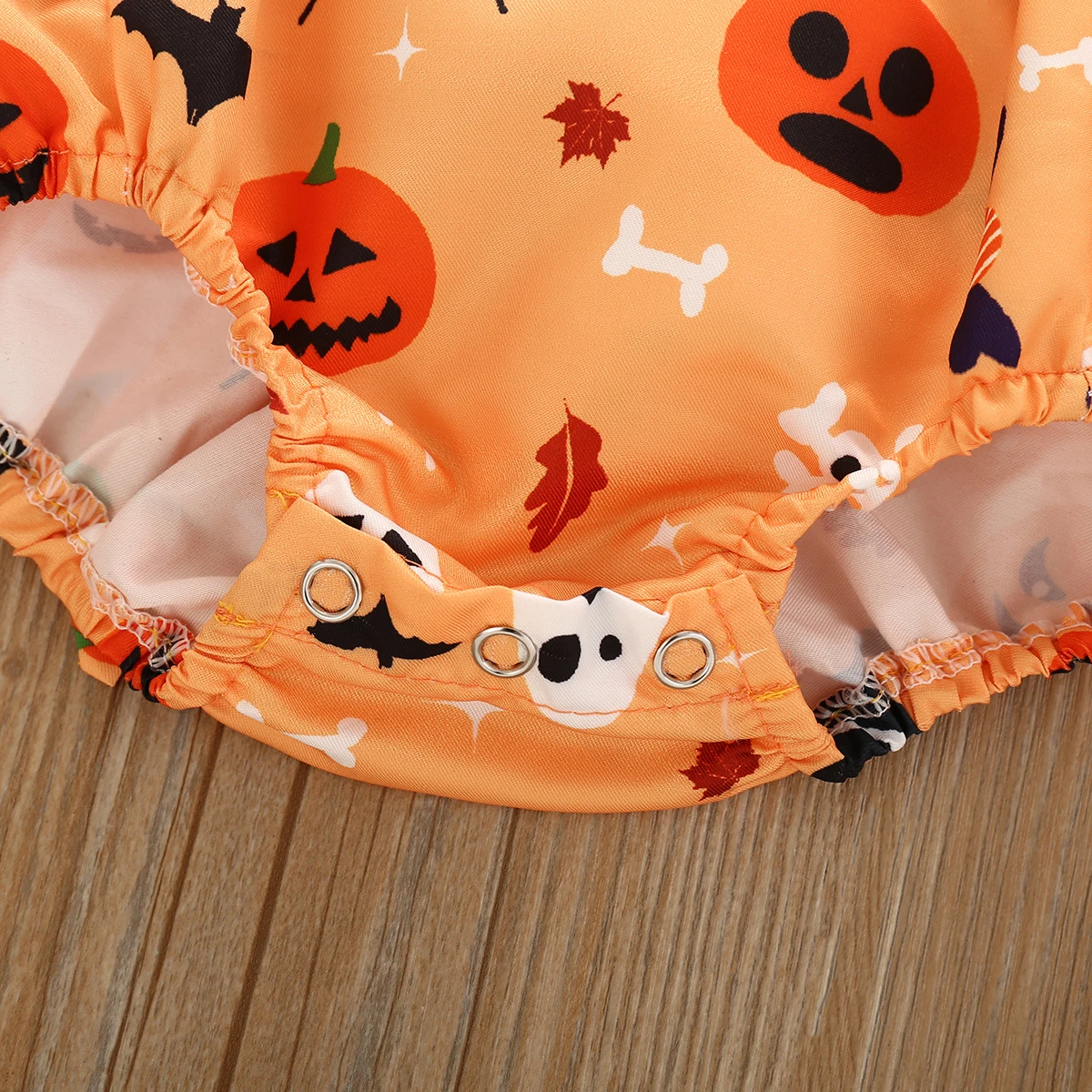 

Halloween 0-24M Newborn Baby Girls Lace Lotus Leaf Romper Sleeveless Romper Clothing