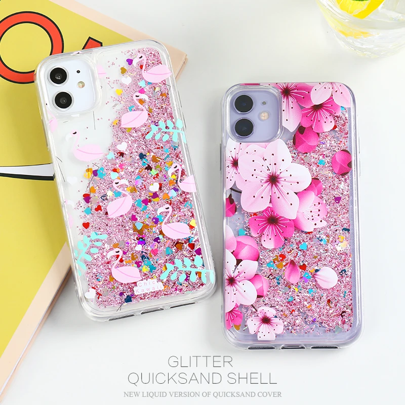 

Quicksand Glitter Case For Realme 5 6 7 Pro Case Liquid Back Cover For OPPO A9 A5 A53 2020 A7 A5S Realme 5 5i 5s 6i Fundas Coque