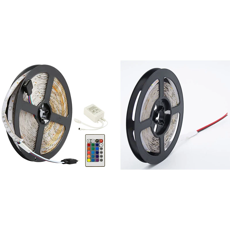 

5M 2835 Smd Led Light Strip + 44 Key Remote Controller Dc12V 60Leds/M Flexible Lighting Ribbon Tape