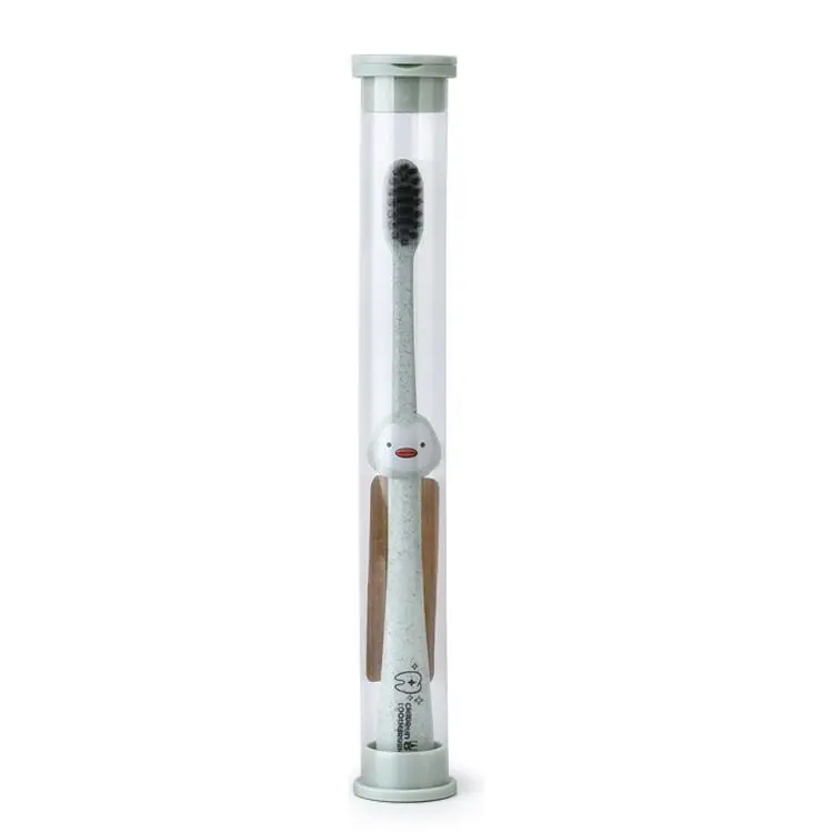 5pcs Children Baby Toothbrush Bamoboo Wheat Handle Oral Bamboo Charcoal Brush Care Natural Straw - купить по выгодной цене