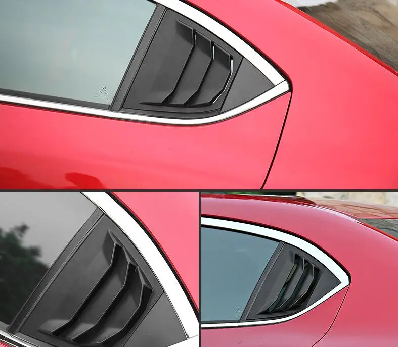 Для Mazda3 Axela 2016-2019 Седан ABS затемнения для задних дверей Окна Жалюзи рама оконный
