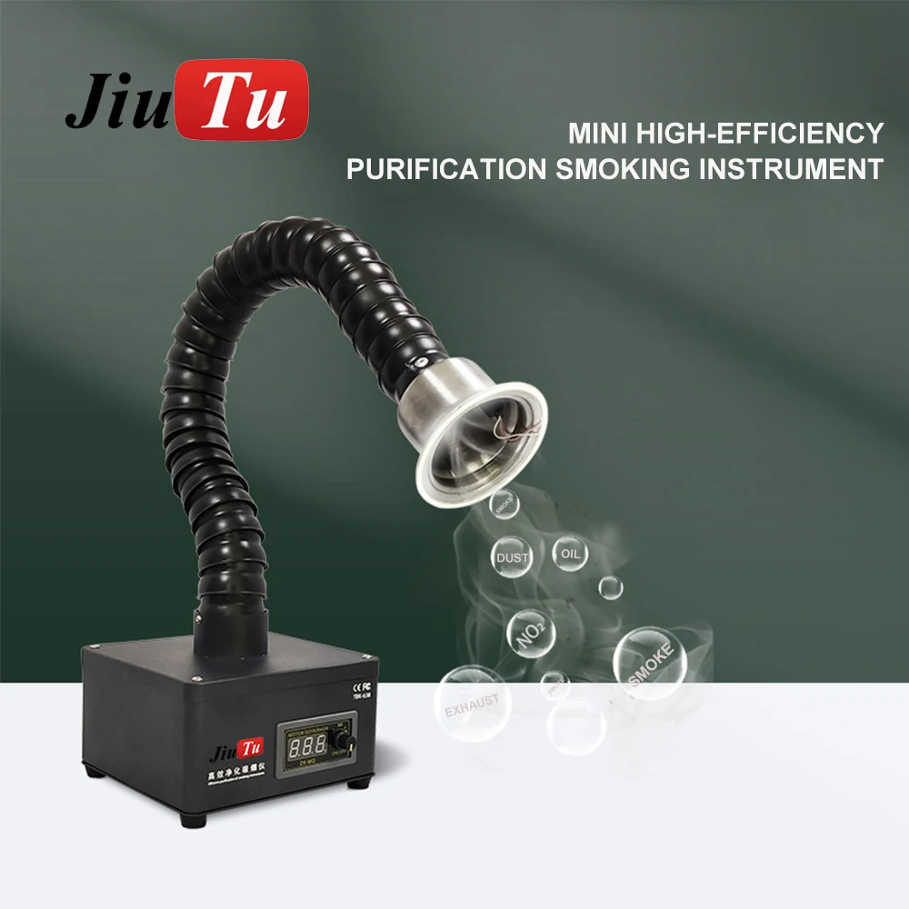 Fume Extractor Mini Laser High Efficient Single Channel Welding Soldering Smoke Absorber LCD Back Glass Removal Separator enlarge