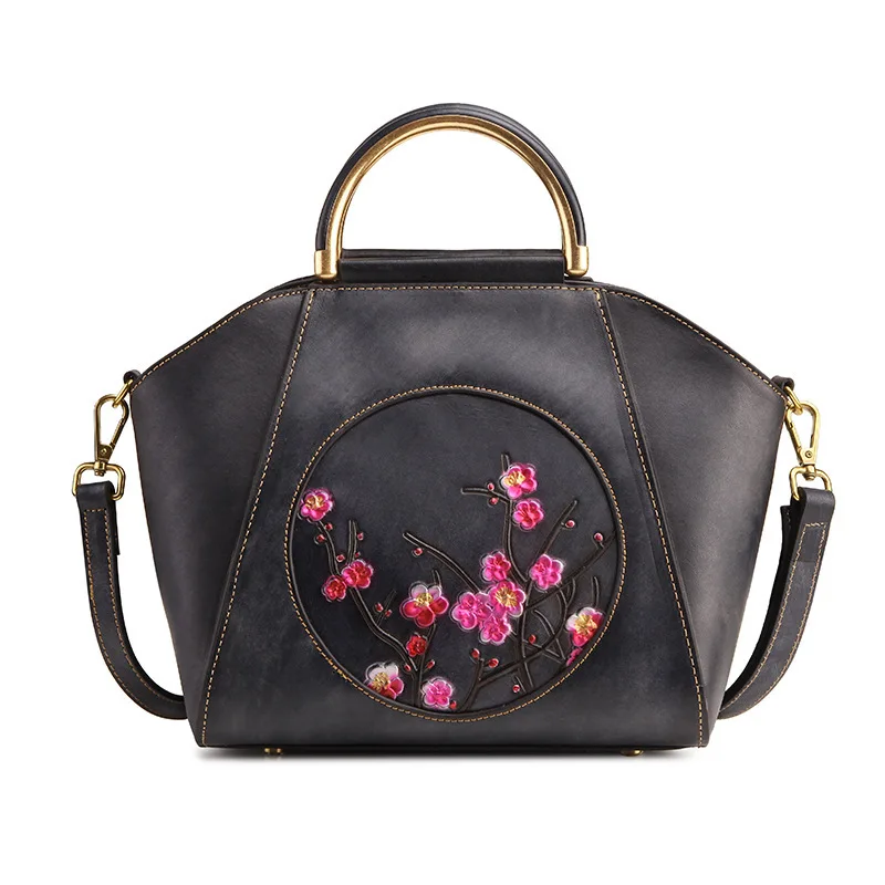 Новая женская сумка в стиле ретро Большая вместительная замшевая кожаная на