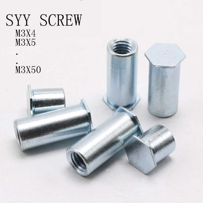 

50-500 шт., металлические заклепки с цинковым покрытием