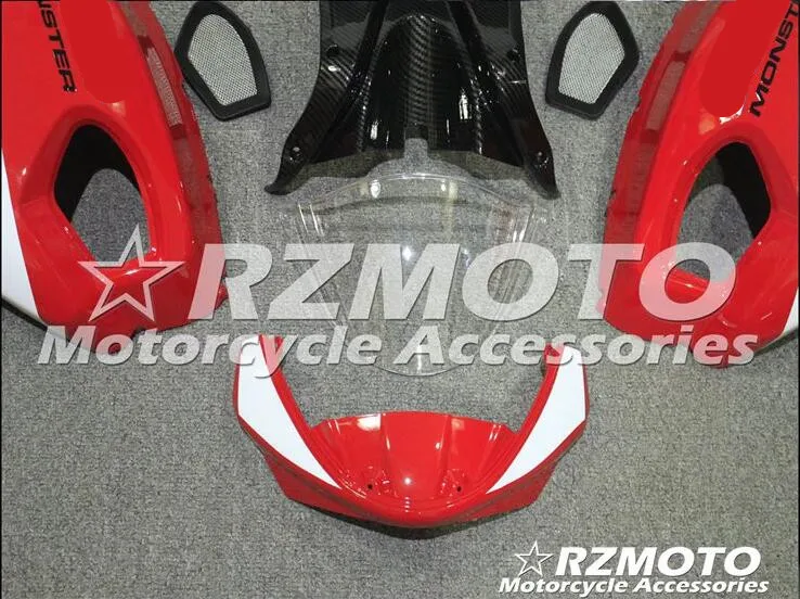 Новый комплект обтекателей для мотоцикла из АБС-пластика Ducati 696 795 796 1100 магазин