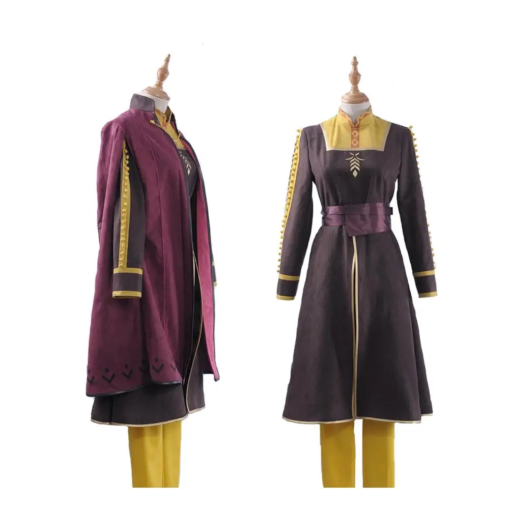 Бесплатная доставка Аниме 2019 фильм Замороженные 2 анна косплей костюм полный