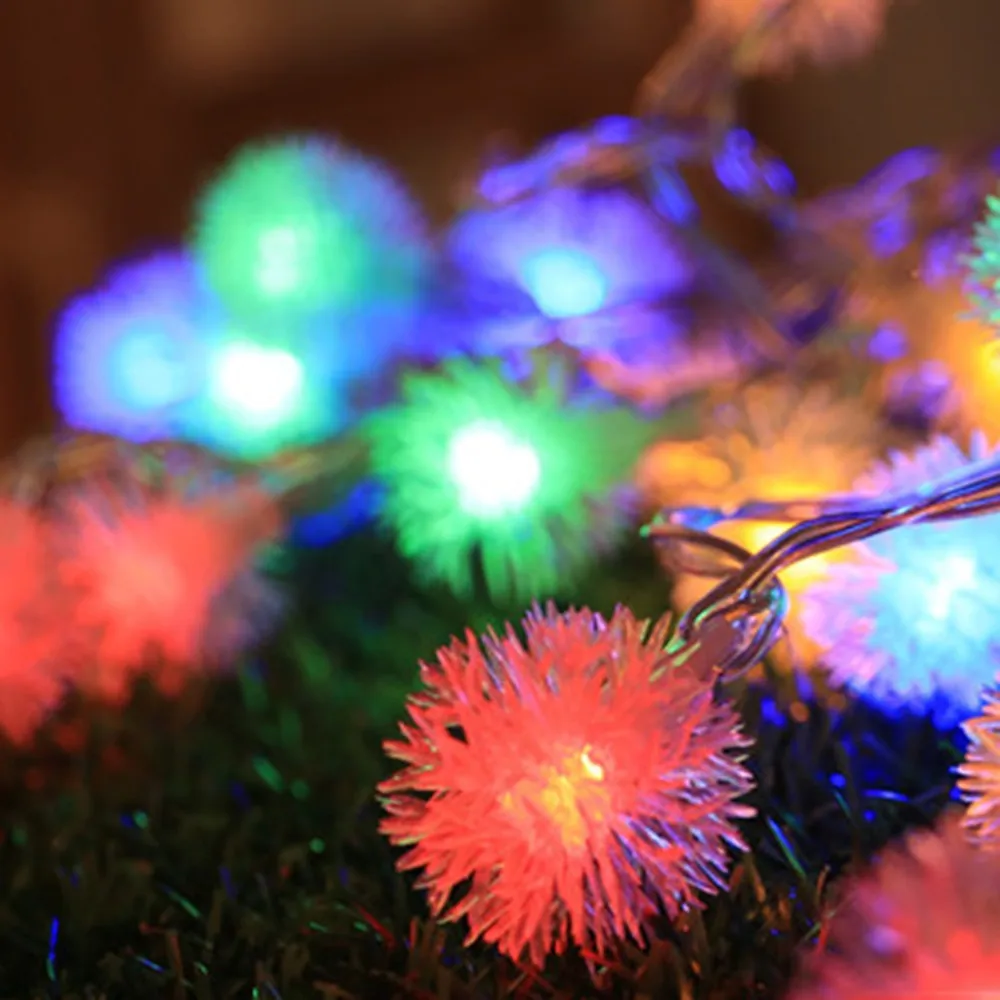 6M 40LEDS COLORS Сказочные огни креативные подвески, гирлянды, светодиодные вплетения в волосы, шар, световая гирлянда Ins, световая гирлянда для свадьбы, рождественские украшения - Цвет: 6M 40LEDS COLORS
