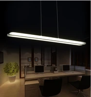 newest design led chandelier white straight lights acrylic suspension hanging light lustre led home lighting decoration lamp