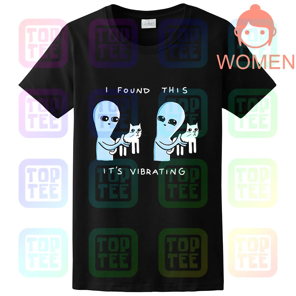 Women-Black Я нашел это Вибрационный T рубашка - Цвет: Women-Black