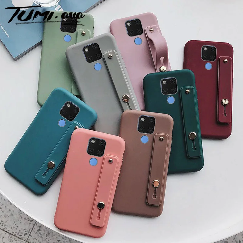 Чехол с ремешком на запястье для P9 P10 Plus P20 Pro P30 Lite P8 2017 Nova 3e 4e 2i 2S 2 3 4 задняя крышка