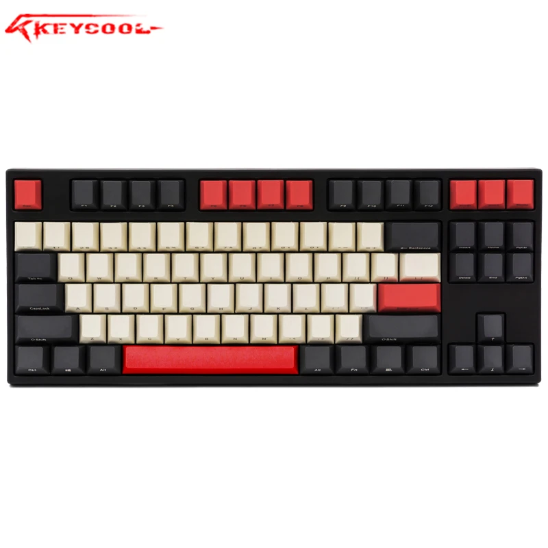 PBT ключ Кепки ANSI сбоку/положительный/спереди рубашка с принтом в виде вишен MX Кепки Набор для TKL 87/104/108/60% игровая клавиатура подходит Anne Akko X уточка