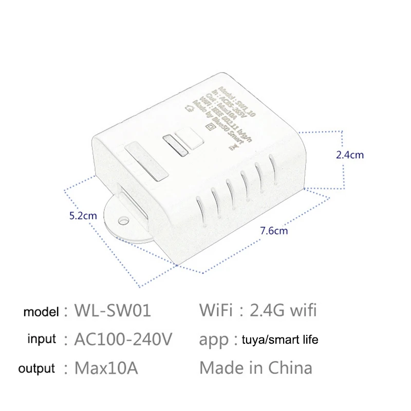 Lonsonho Wifi умный переключатель реле 10A 16A Tuya Smart Life App беспроводной пульт дистанционного управления работает с Alexa Google Home Mini