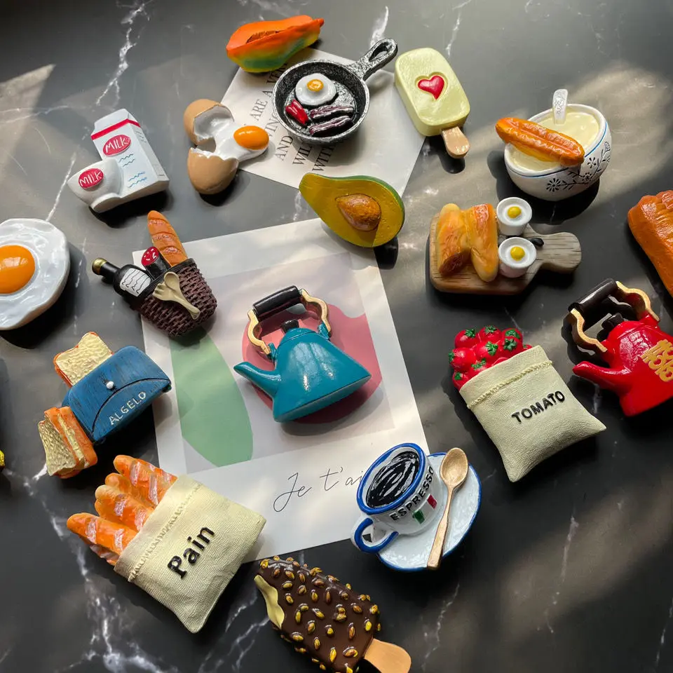 

refrigerator sticker magnet 3D creative adorable sticker magnet magnets kitchen magnet