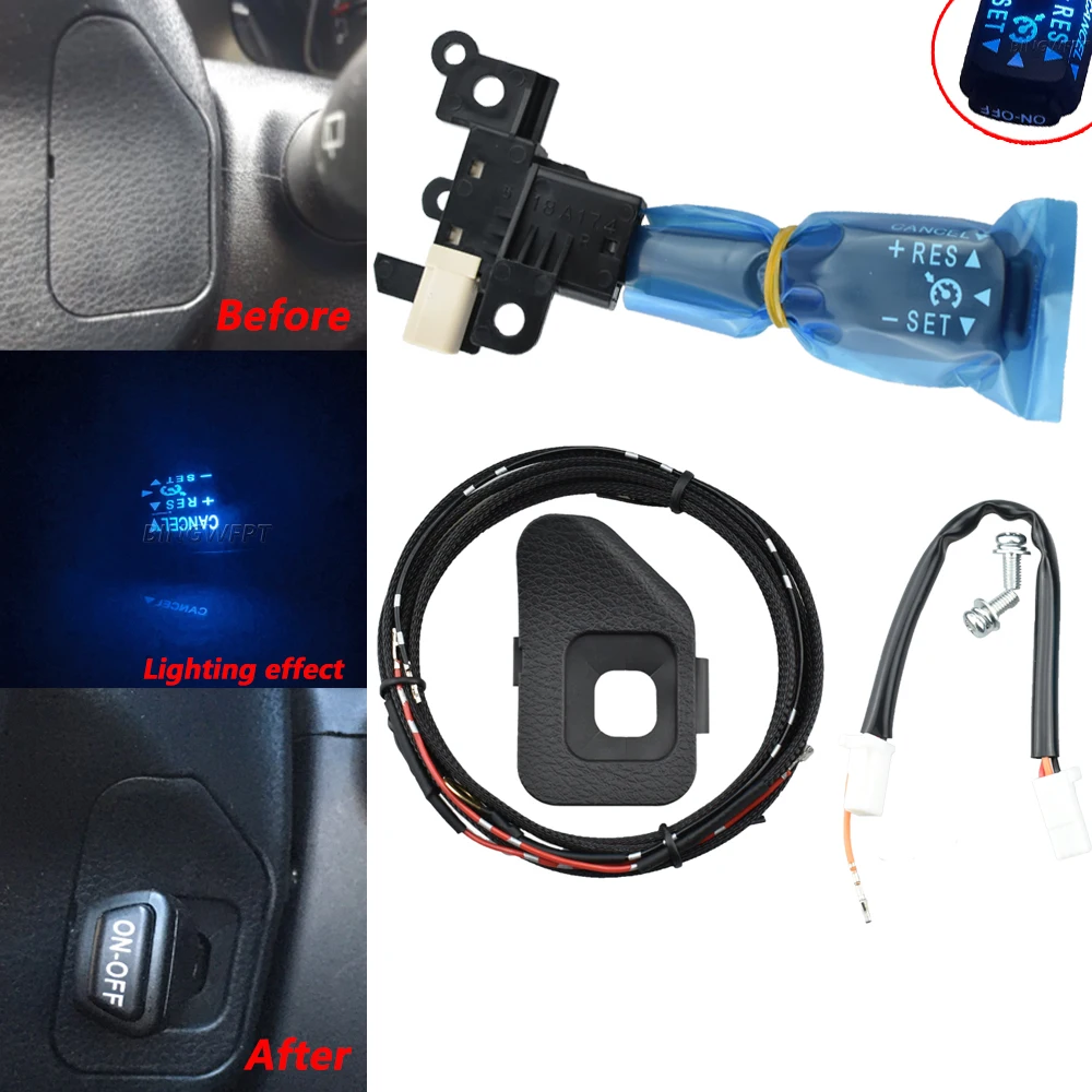 

Новый переключатель круиз-контроля с сисветильник кой 84632-34011 для Toyota Corolla 2014 RAV4 2013-2015 чехол на рулевое колесо 45186-0R030