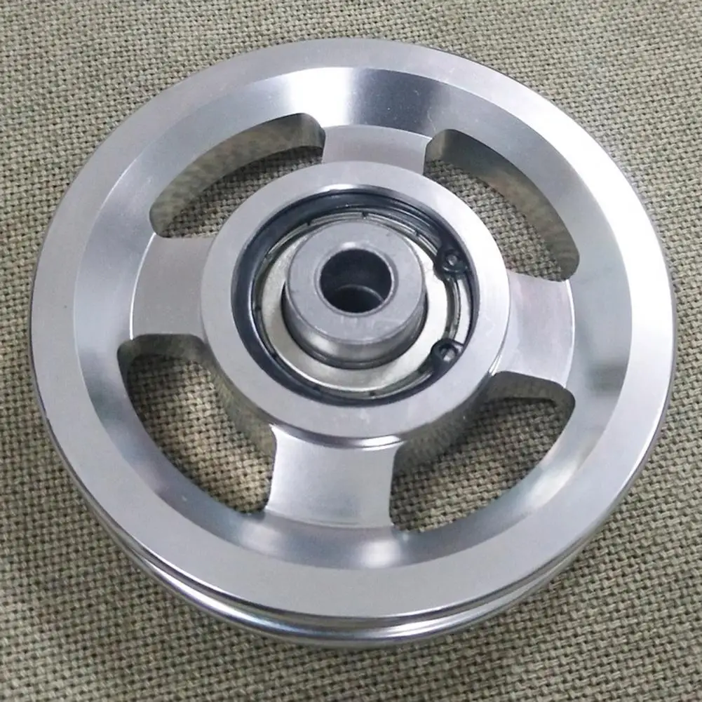 Tough Bearing Pulley Wheel Smooth Surface Easy to Replace Replacement Aluminium Alloy Pulley Wheel Part for Fitness Equipment