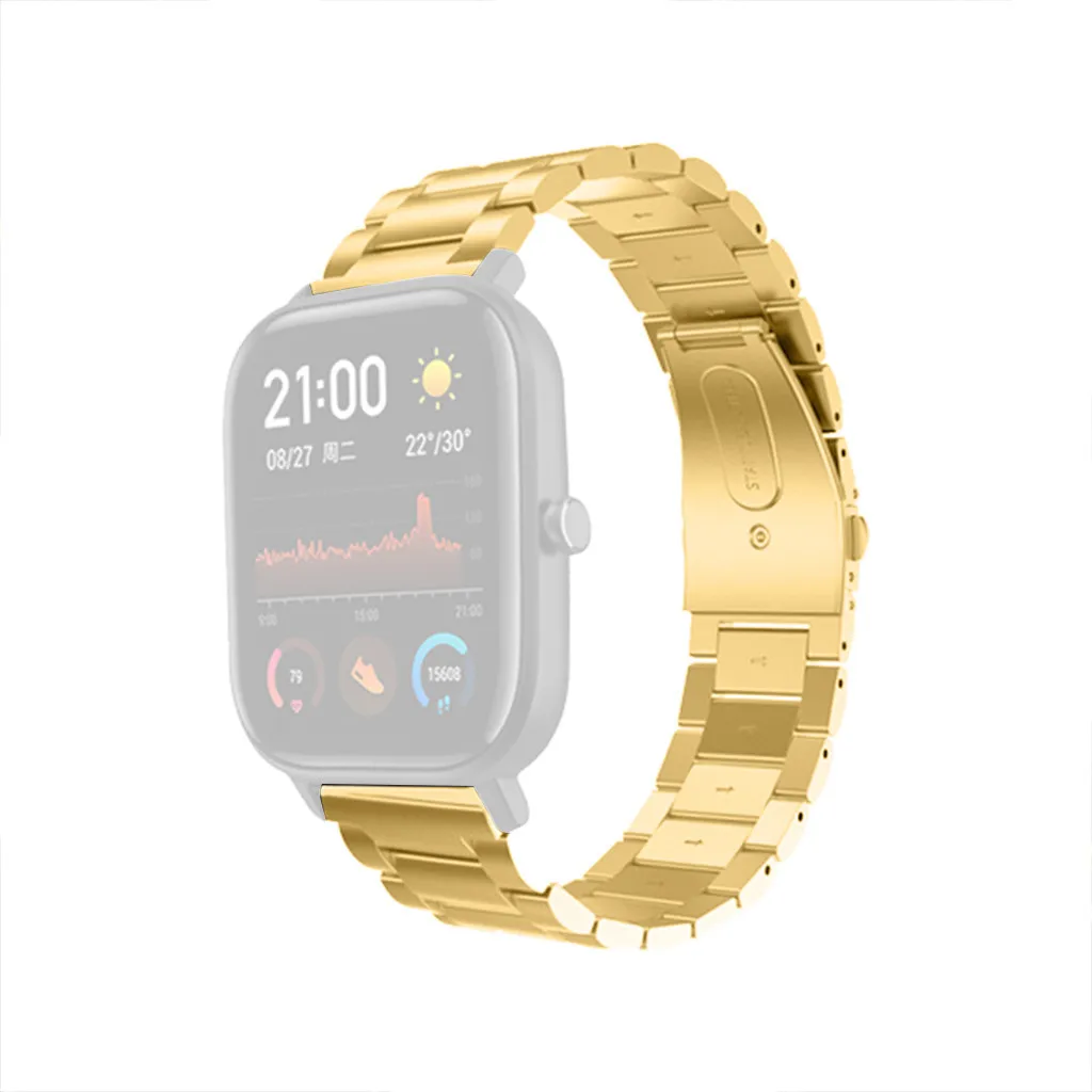 Сменный металлический браслет из нержавеющей стали ремешок для часов AMAZFIT