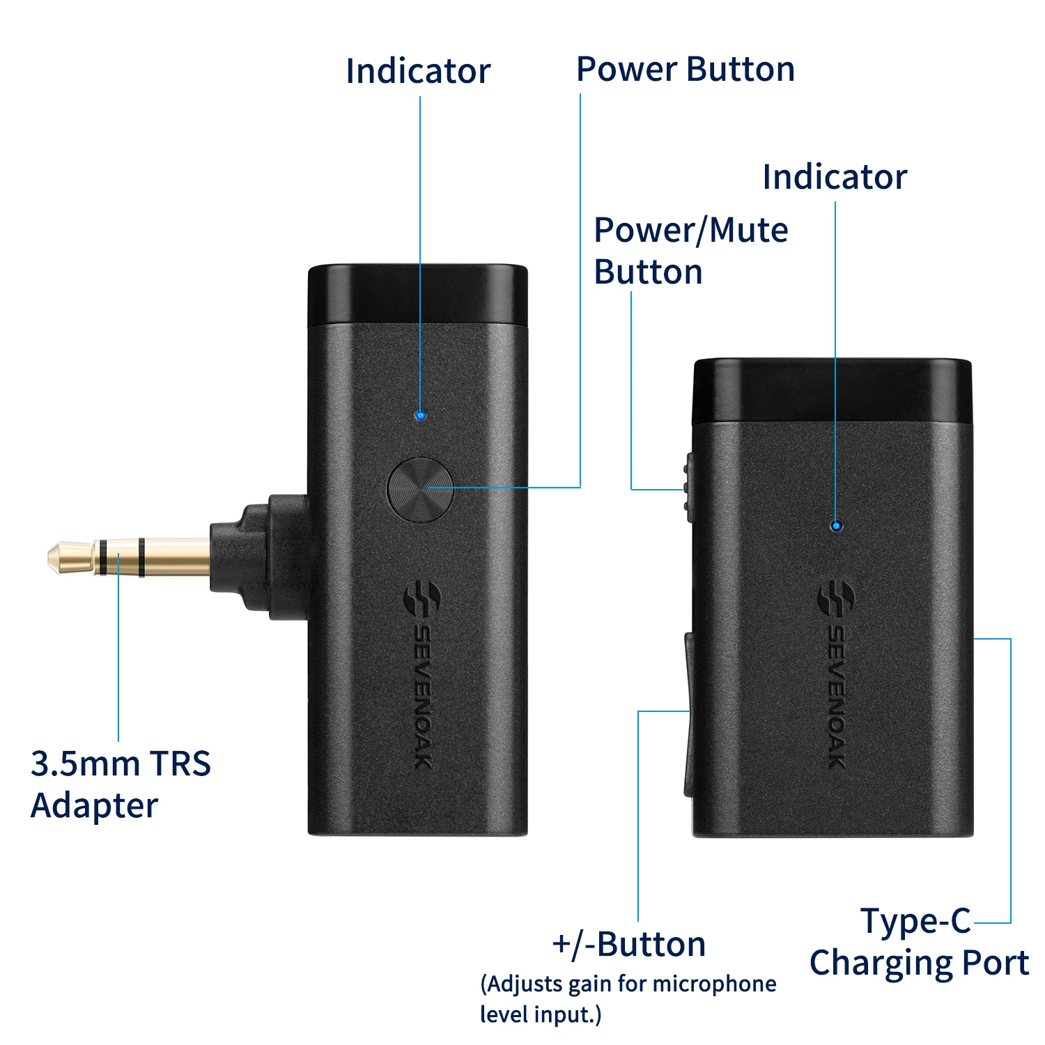 Беспроводная микрофонная система Sevenoak SKM-W1 ultracomactor 2 4 ГГц со смартфонами для