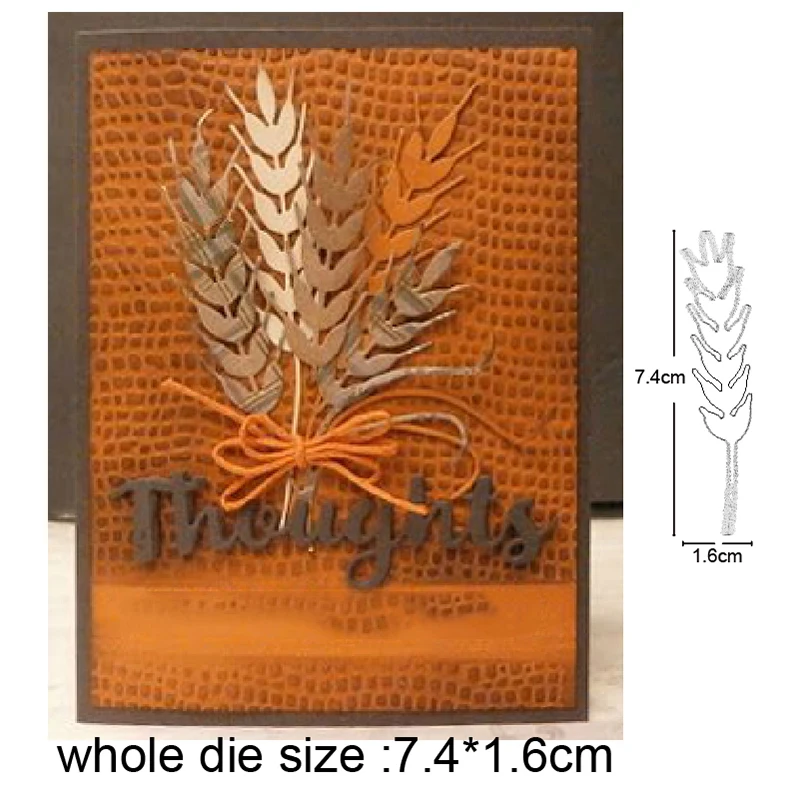 

Craft dies Plant Wheat ears Metal Cutting Dies for Scrapbooking dies DIY Photo Cards Making Embossing Die Cut stencils dies 2020