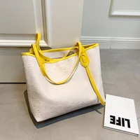 20201 new korean style simple casual practical commuter canvas bag female bag ins style shoulder handbag underarm bag luxury bag