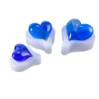 3pcsset heart silicone molds resin epoxy jewelry silicone mold pendant molds earrings jewelry for diy making