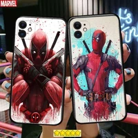deadpool marvel phone cases for iphone 13 pro max case 12 11 pro max 8 plus 7plus 6s xr x xs 6 mini se mobile cell