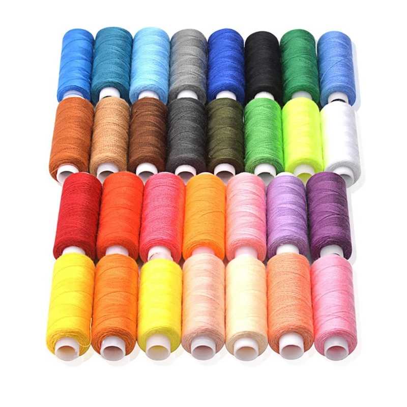 30 Spool Sewing Thread 250 Yard Each Assorted Threads Bobbins Of Colorful for Embroid | Дом и сад