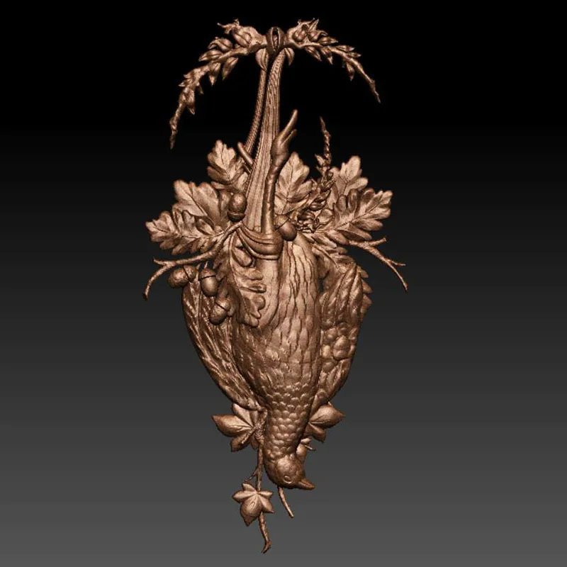 3D модель рельеф STL для фрезерного станка с ЧПУ принтер Artcam Aspire Bas Декор Птица