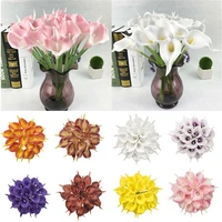 home decor artificiing flower 10pcs party art wedding pu real touch artificial calla lily flower