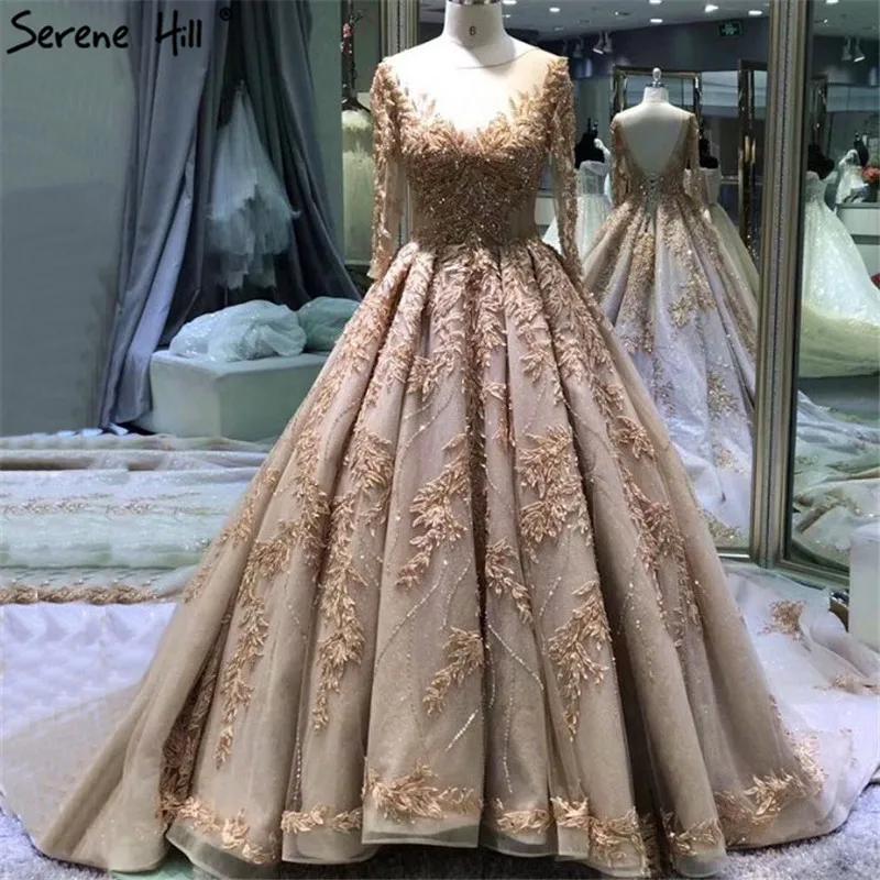 Extreme роскошные золотые Винтаж Свадебные платья 2020 туфли ручной работы с