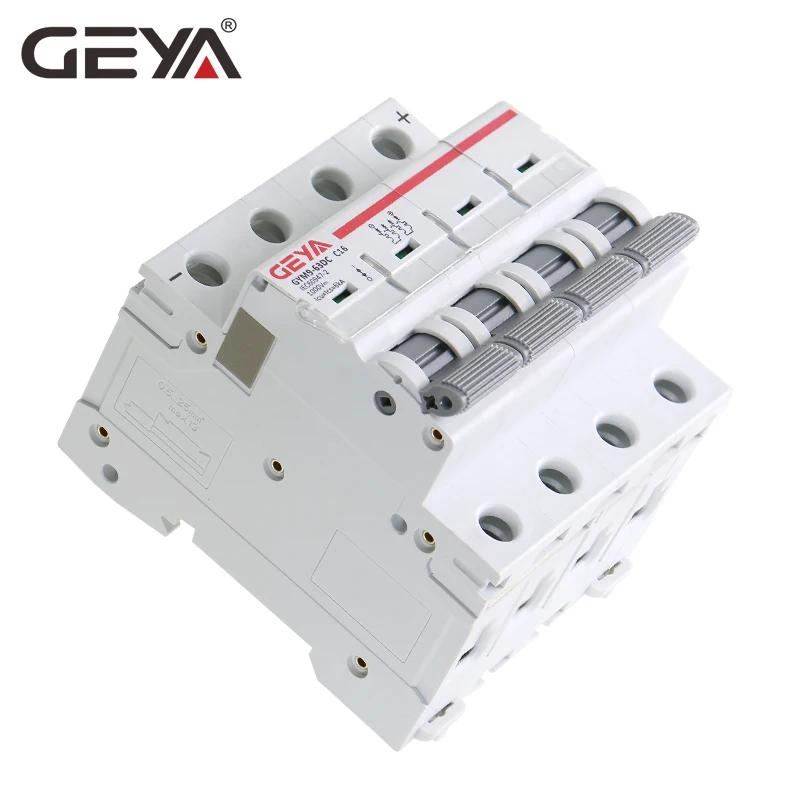 Мини-автоматический выключатель GEYA MCB DC 1000 В 6A 10A 16A 20A 25A 32A 40A 50A 63a 4 полюса IEC60947 |