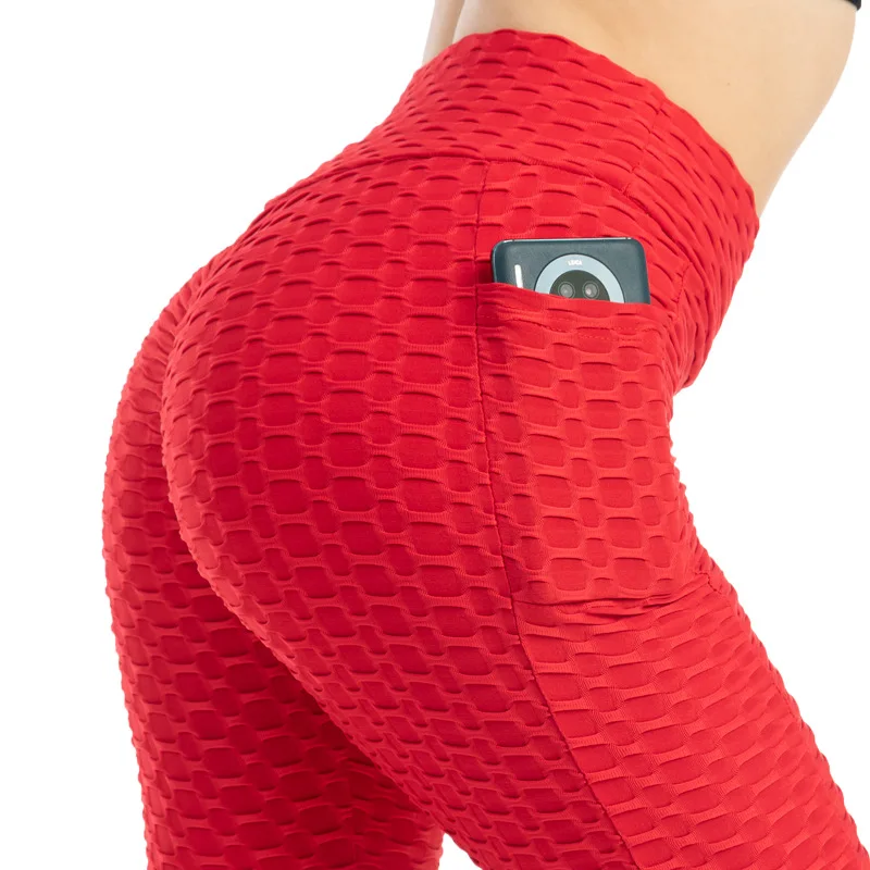 

TYBURN Grid Tights Yoga Pants Women Seamless High Waist Leggings Breathable Gym Fitness Push Up Clothing Girl Yoga Pant