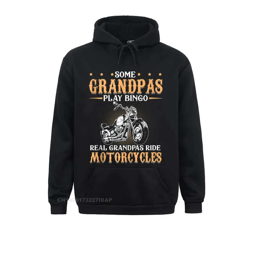 Real Grandpas Ride Motorcycles For Grandfather Hoodie Fitted Fitness Sweatshirts Camisas Hoodies For Men Hooded Pullover Printed  - buy with discount