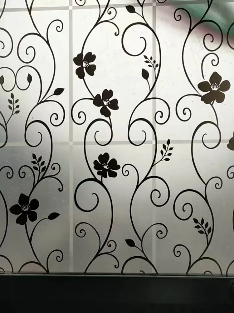 Утолщение и цвет матового фильмы для ванной туалет офис стекла самоклеющаяся