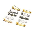 Металлическая брошь-зажим 50 шт.лот 15 20 25 30 35 мм, основа для булавок, пустая основа для броши сделай сам, фурнитура для изготовления ювелирных изделий