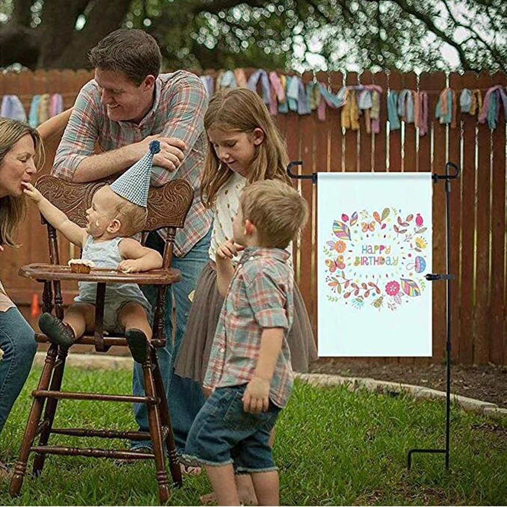 2020 креативный Пасхальный Садовый флаг с двусторонней печатью баннер праздничное