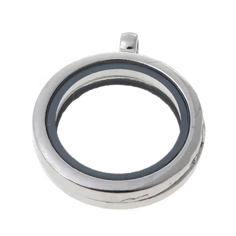 Круглый Плавающий Шарм медальон DIY прессованный цветок кулон ожерелье фоторамка