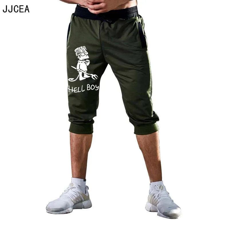 

new 2018 Summer Men Casual Sweatpants Shorts 3/4 Trousers Short Fitness Clothing Bodybuilding Men Shorts Summer Cotton Trousers