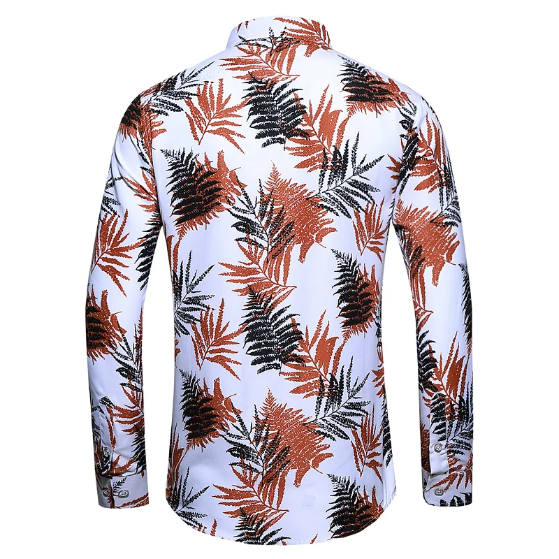 6XL 7XL повседневная мужская рубашка, осень, Новое поступление, индивидуальная, с принтом, с длинным рукавом, рубашки для мужчин, s, модная, большой размер, деловая, Офисная рубашка