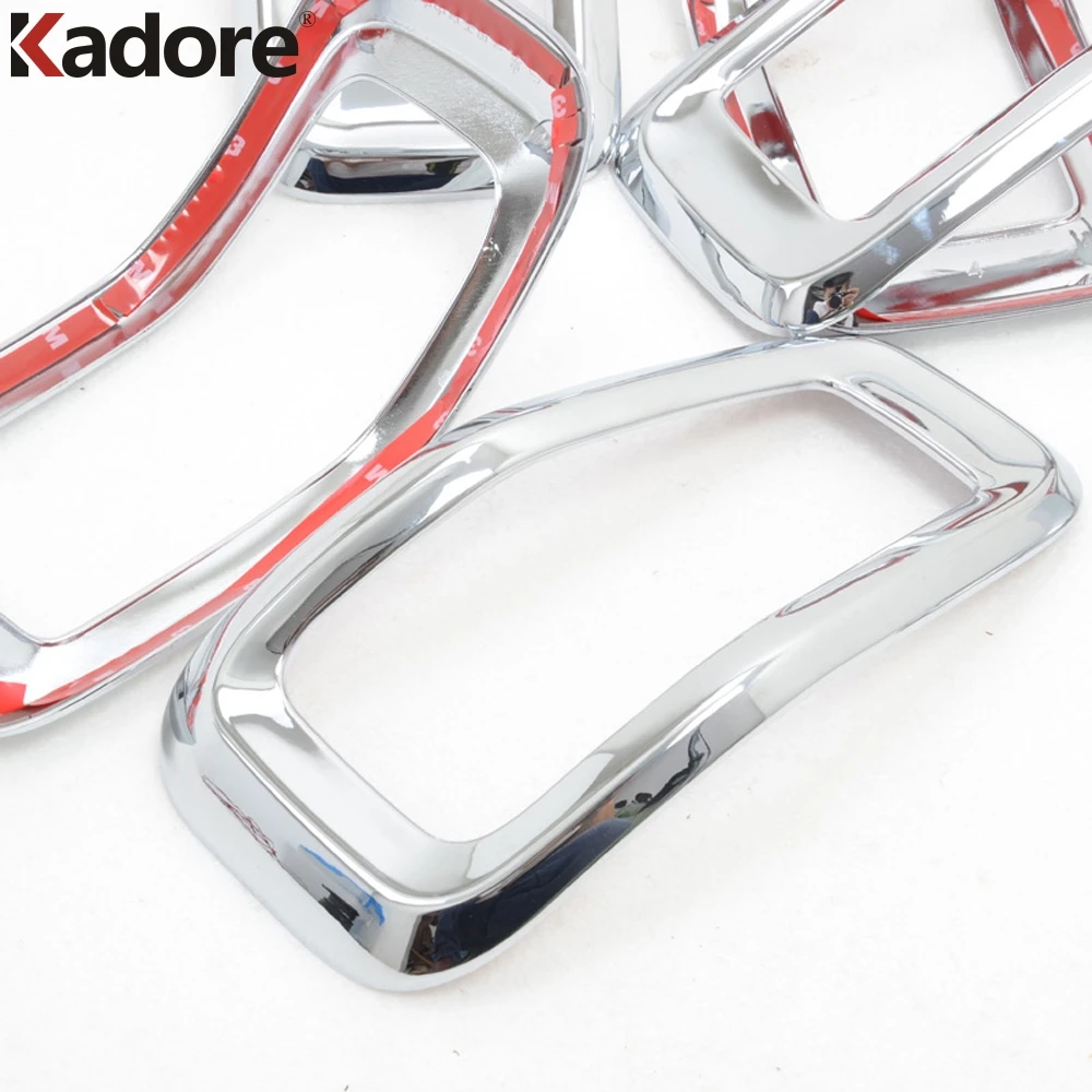 

For Jeep Cherokee 2014 2015 2016 ABS Chrome Front Insert Grille Cover Trim Car Exterior Decoration Stickers Car Styling